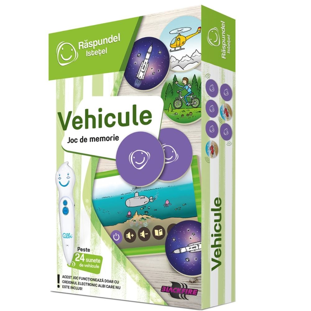 Joc de memorie, Raspundel Istetel, Vehicule