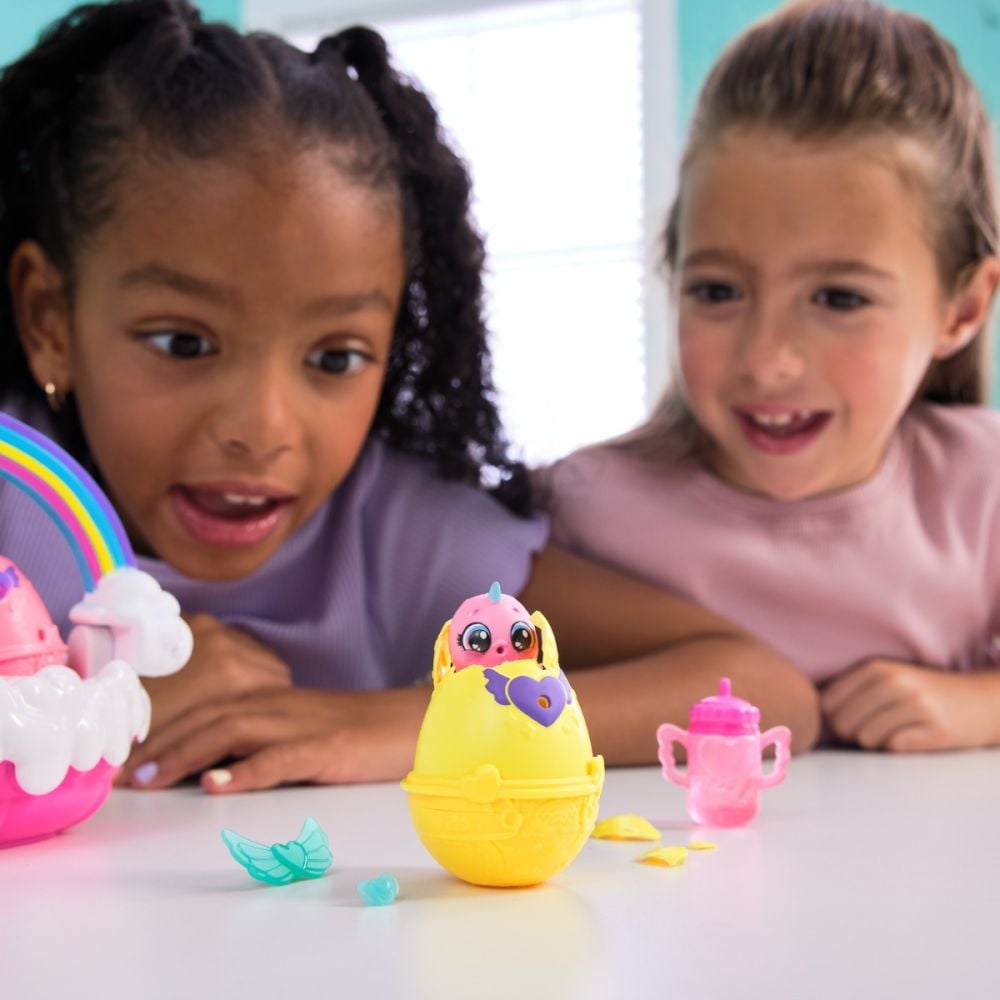Set figurine in cosulet, Hatchimals, Alive Neon Rainbow, 6072741