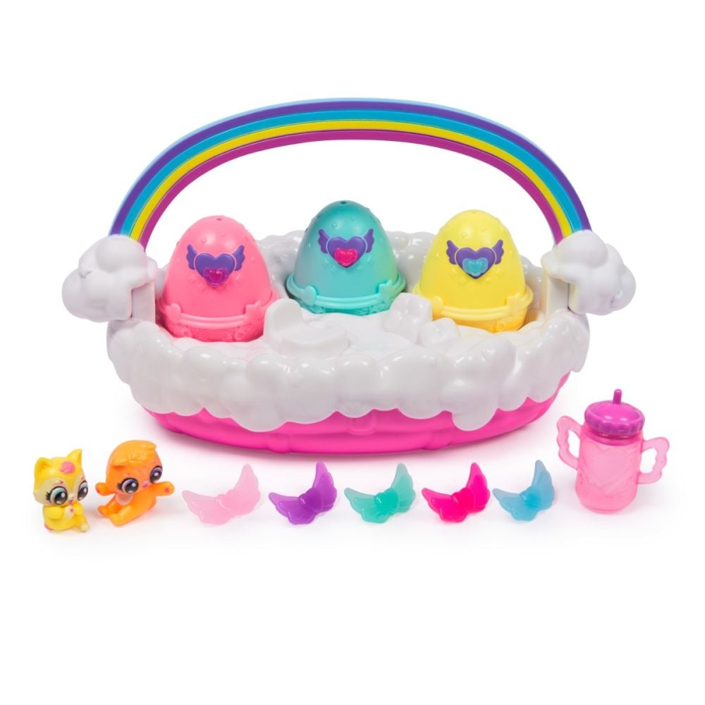 Set figurine in cosulet, Hatchimals, Alive Neon Rainbow, 6072741