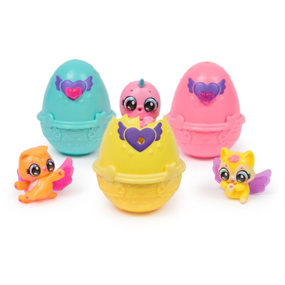 Set figurine in cosulet, Hatchimals, Alive Neon Rainbow, 6072741