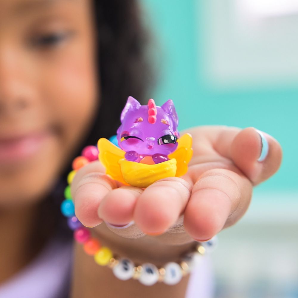 Figurina surpriza, Hatchimal,  Alive Neon Rainbow, 6072752