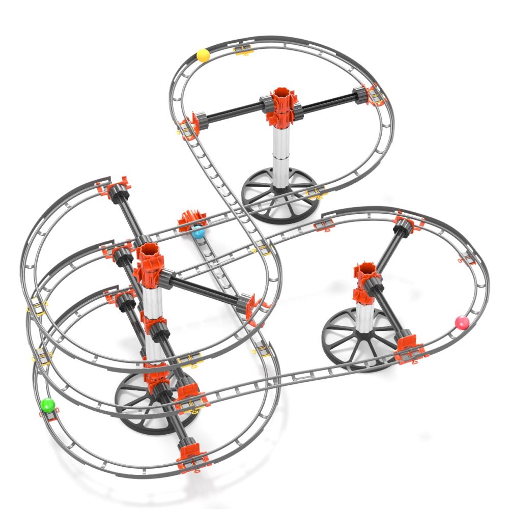 Set de constructie, Quercetti, Skyrail, 93 piese