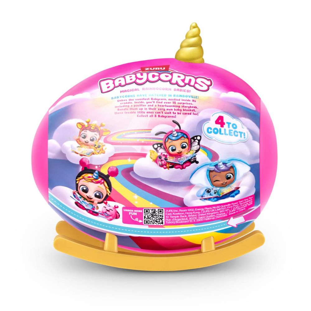 Jucarie de plus surpriza, Rainbocorns, Babycorns, 15 surprize