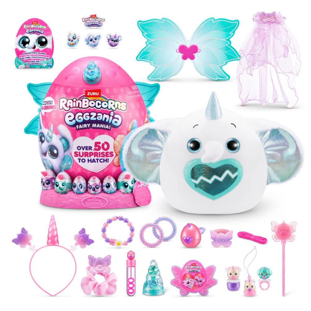 Jucarie de plus, Rainbocorns, Eggzania Fairy Mania, 50 surprize