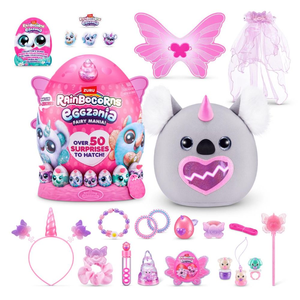 Jucarie de plus, Rainbocorns, Eggzania Fairy Mania, 50 surprize