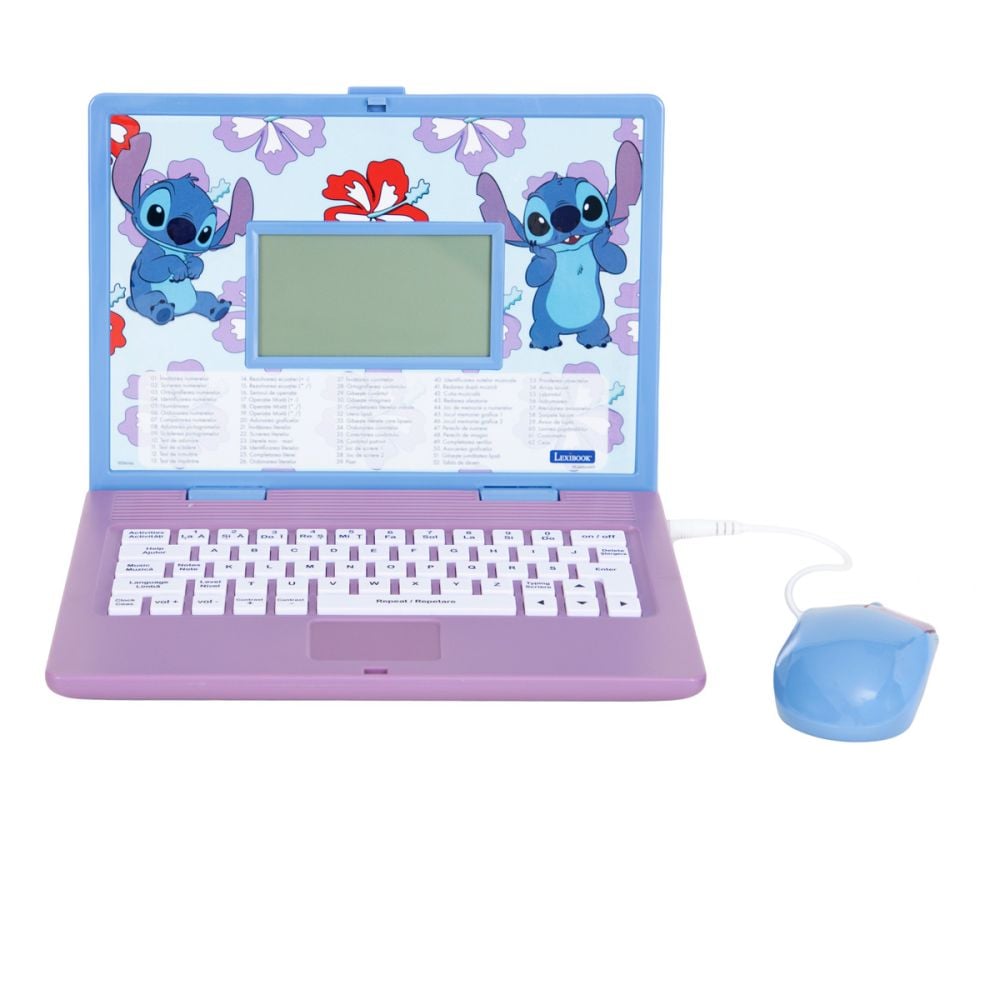 Laptop educational Lexibook, Disney Stitch, 124 activitati | Noriel