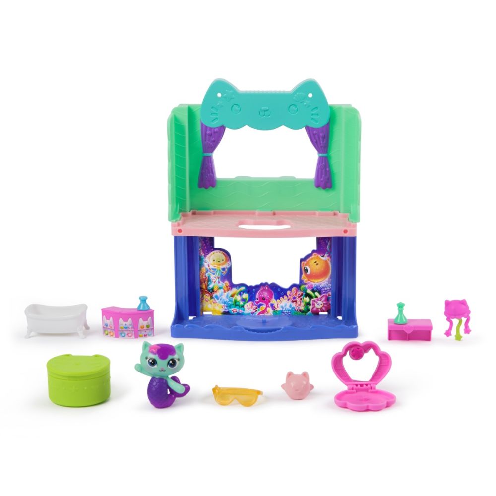 Set de joaca cu figurine, Gabbys Dollhouse, MerCat Spa-wesome Bathroom, 20151912
