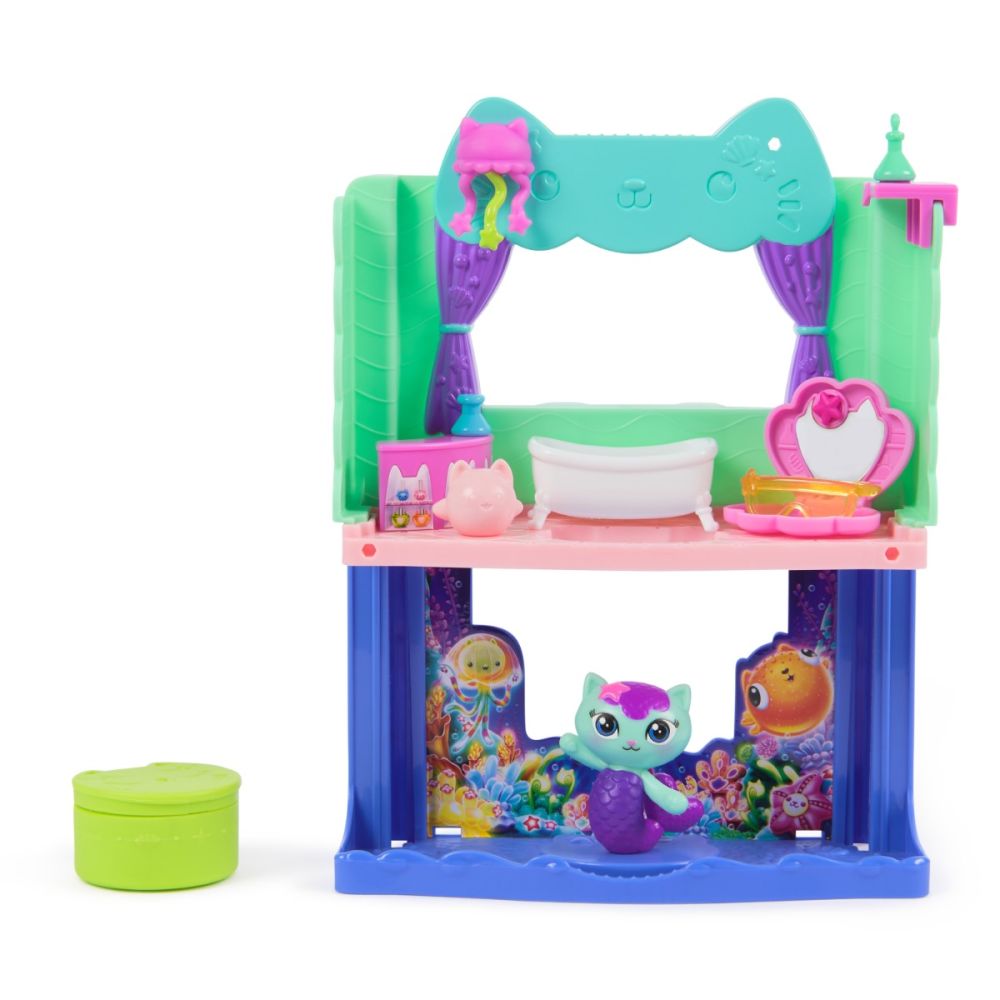 Set de joaca cu figurine, Gabbys Dollhouse, MerCat Spa-wesome Bathroom, 20151912