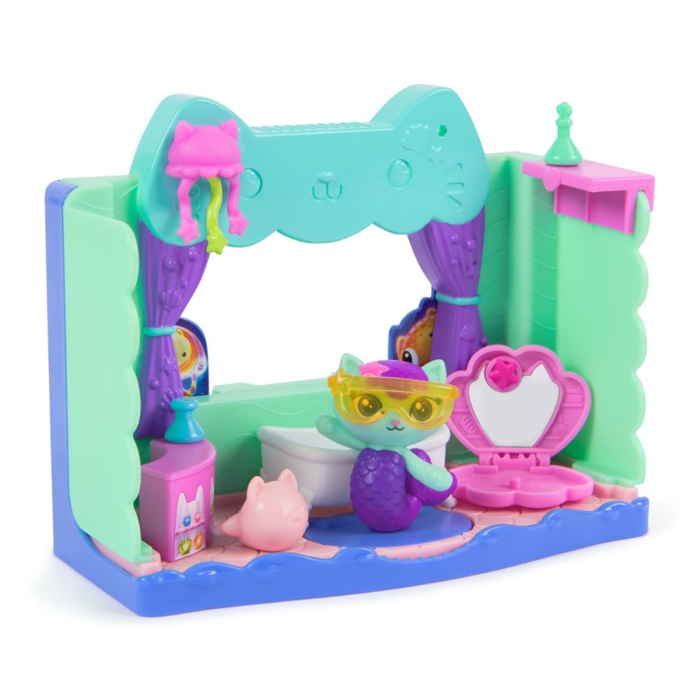 Set de joaca cu figurine, Gabbys Dollhouse, MerCat Spa-wesome Bathroom, 20151912