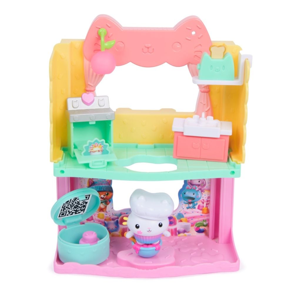 Set de joaca cu figurine, Gabbys Dollhouse, Cakey Sprinkle Cake-tastic kitchen, 20151913