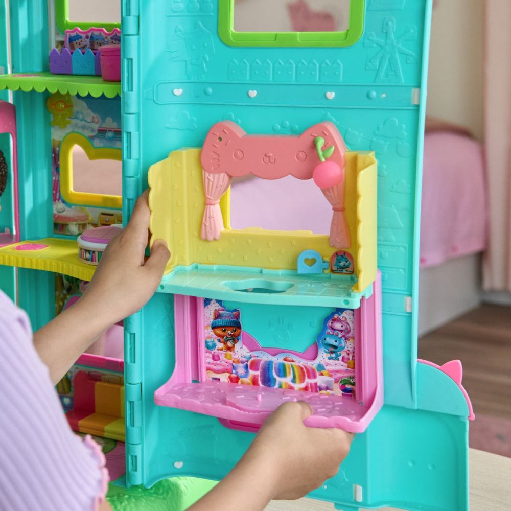 Set de joaca cu figurine, Gabbys Dollhouse, Cakey Sprinkle Cake-tastic kitchen, 20151913