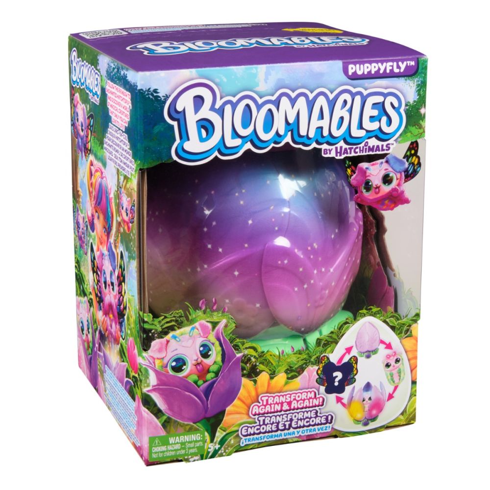 Figurina de plus surpriza, Hatchimals, Bloomables, Puppyfly, 6073019