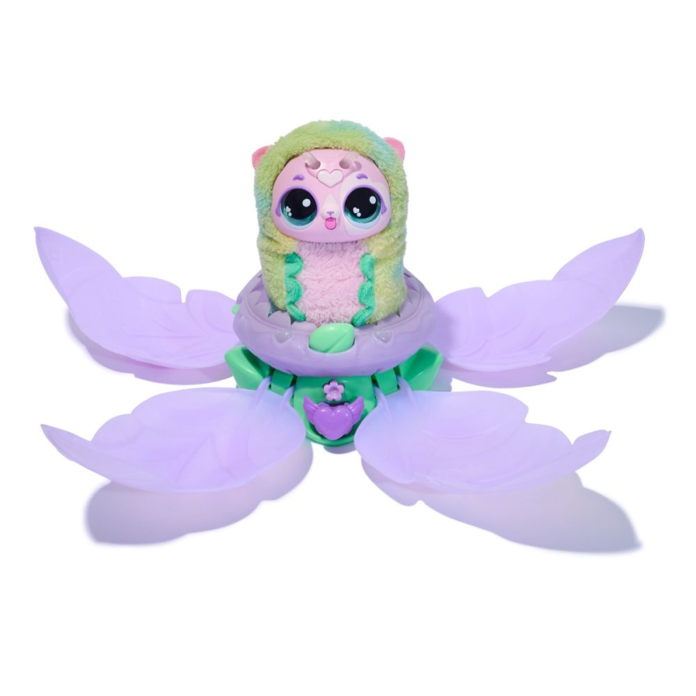 Figurina de plus surpriza, Hatchimals, Bloomables, Puppyfly, 6073019