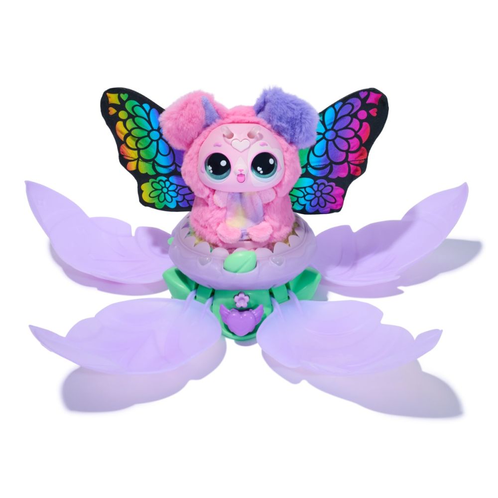 Figurina de plus surpriza, Hatchimals, Bloomables, Puppyfly, 6073019