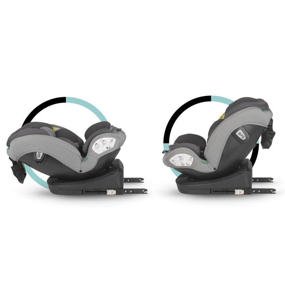 Scaun auto rotativ Coccolle Nyota, Isize 40-150 cm, Moonlit Grey