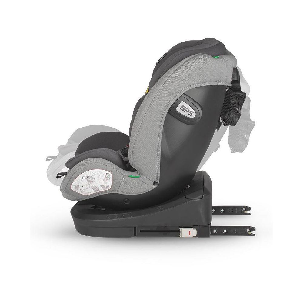 Scaun auto rotativ Coccolle Nyota, Isize 40-150 cm, Moonlit Grey