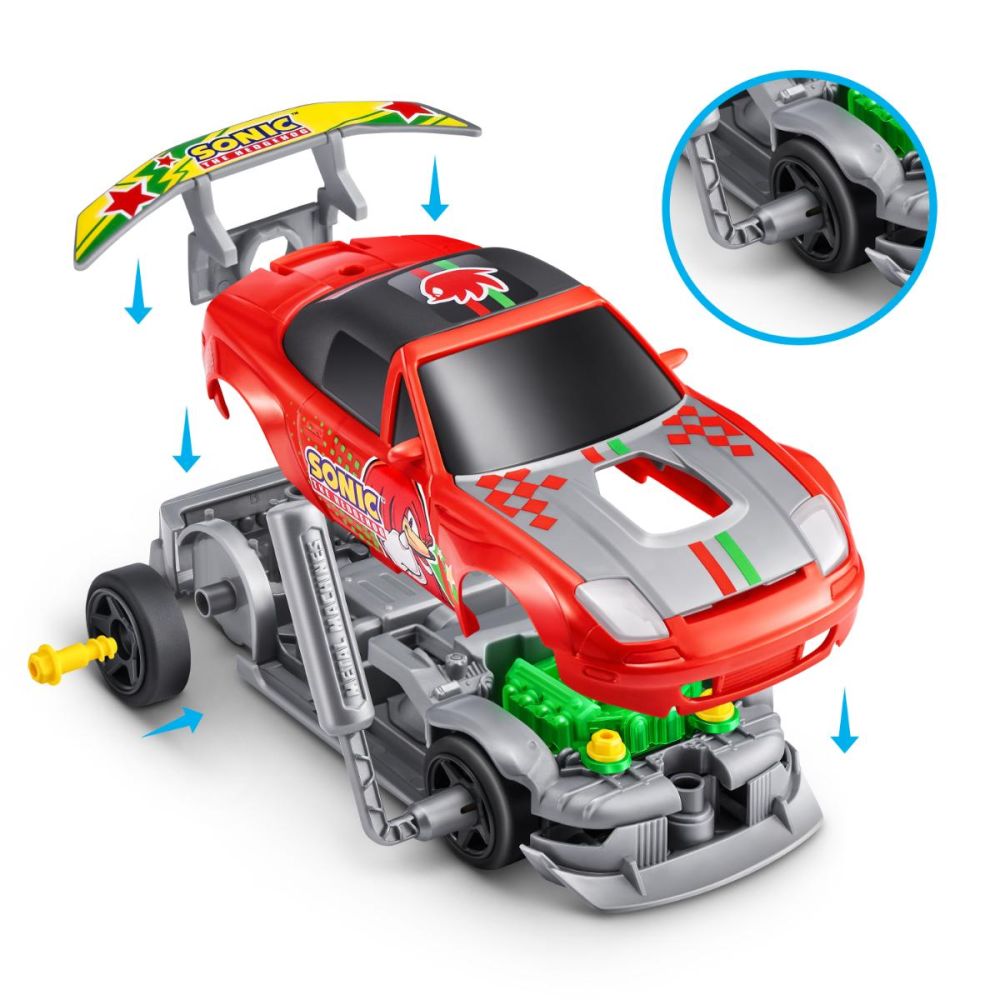 Set de constructie masina, Metal Machines, Speed Heroes, Sonic the Hedgehog