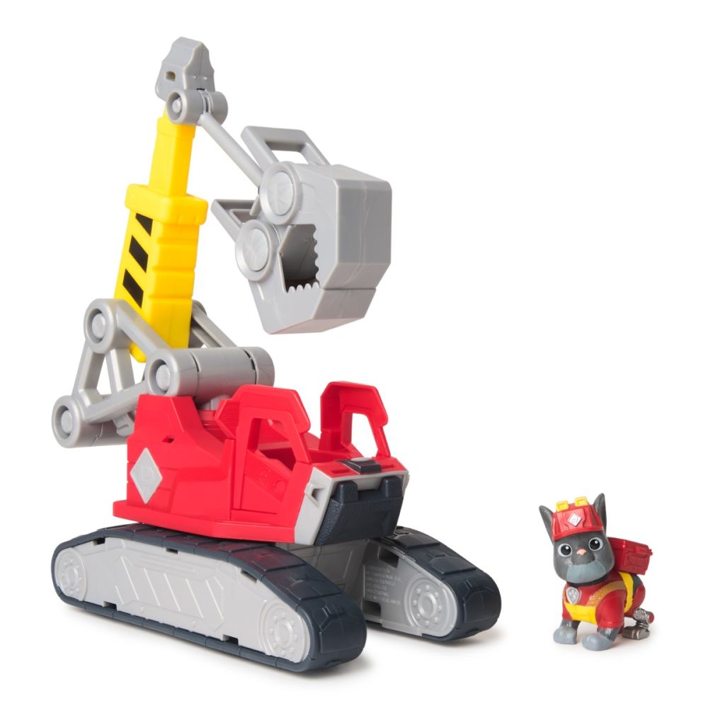 Set de joaca macara cu figurina, Paw Patrol, Mega Power Crane, Charger, 6073295