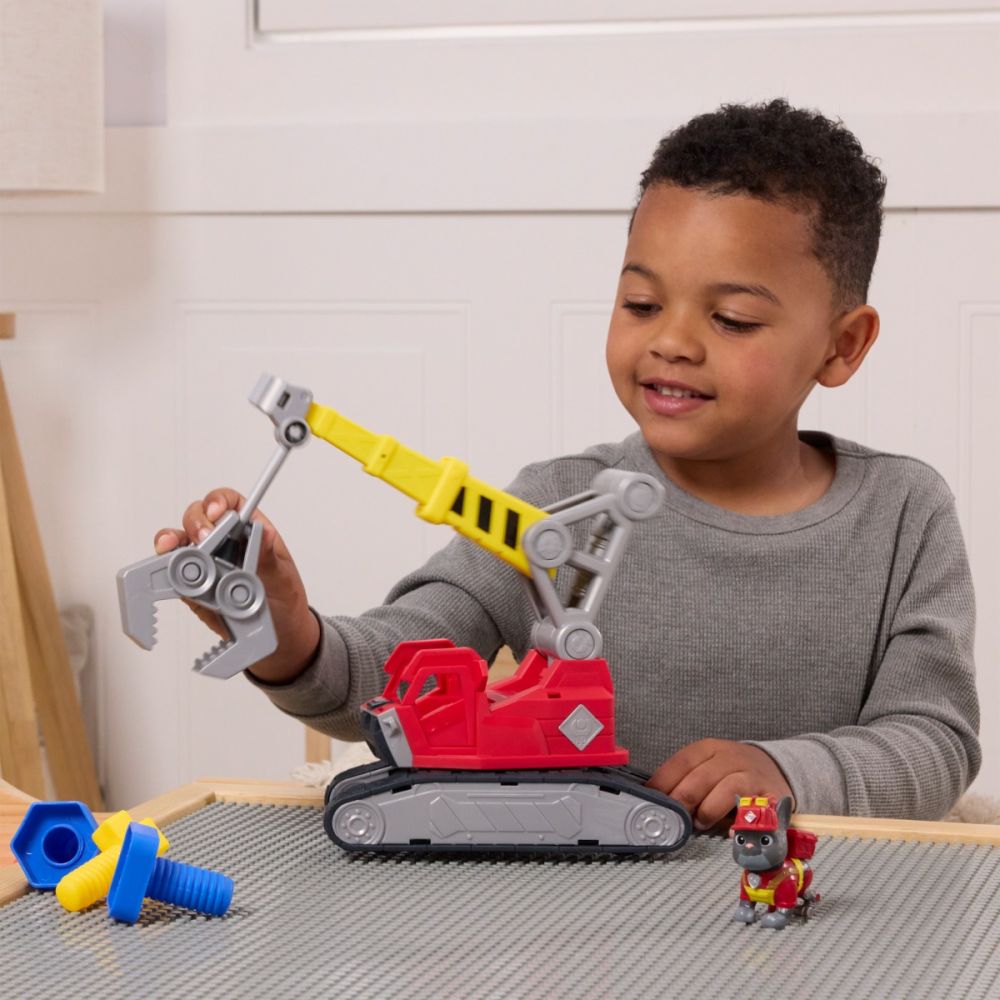 Set de joaca macara cu figurina, Paw Patrol, Mega Power Crane, Charger, 6073295