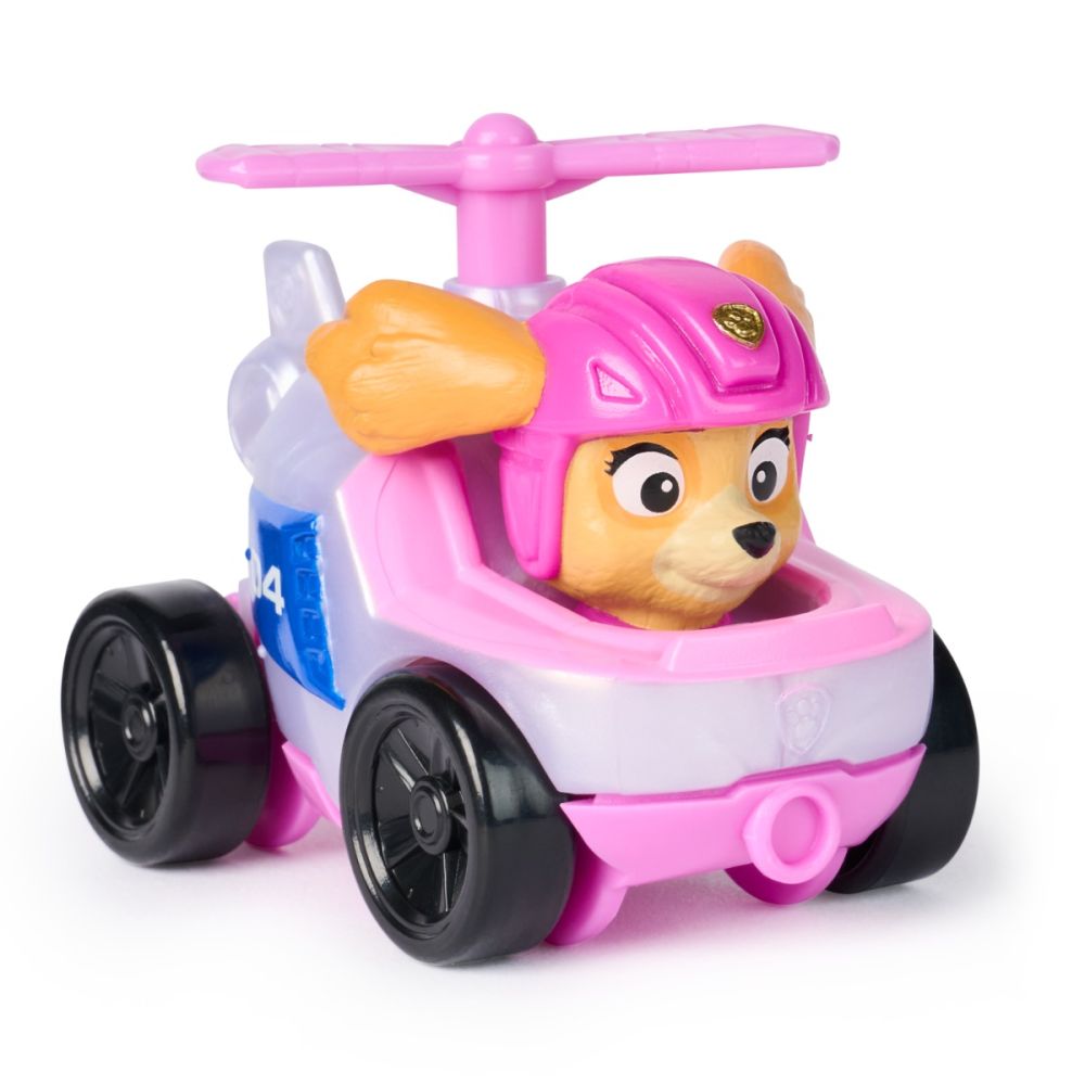 Vehicul cu figurina, Paw Patrol, Pup Squad Racers, Skye, 20156336