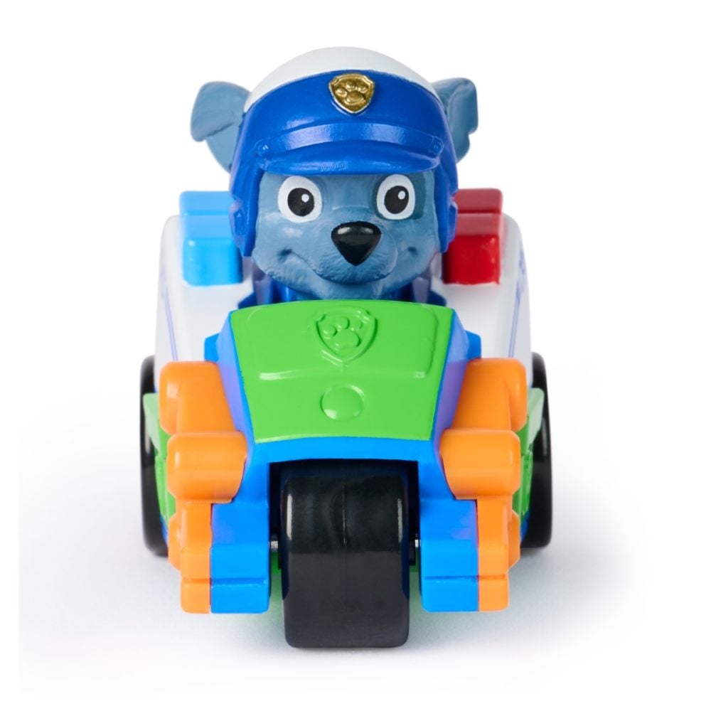 Vehicul cu figurina, Paw Patrol, Pup Squad Racers, Rocky, 20156338