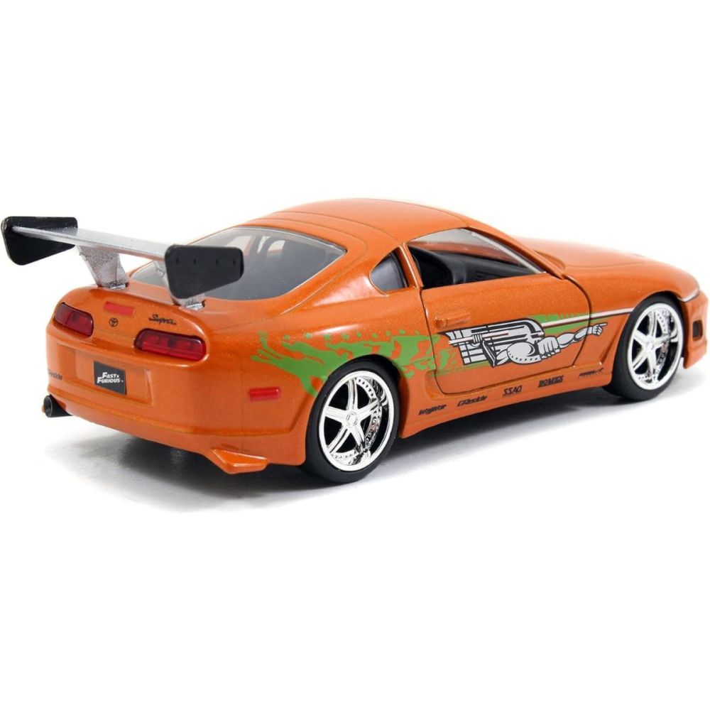 Set 2 vehicule metalice, Jada, Fast And Furious, Dodge Charger si Toyota Supra, 1:32