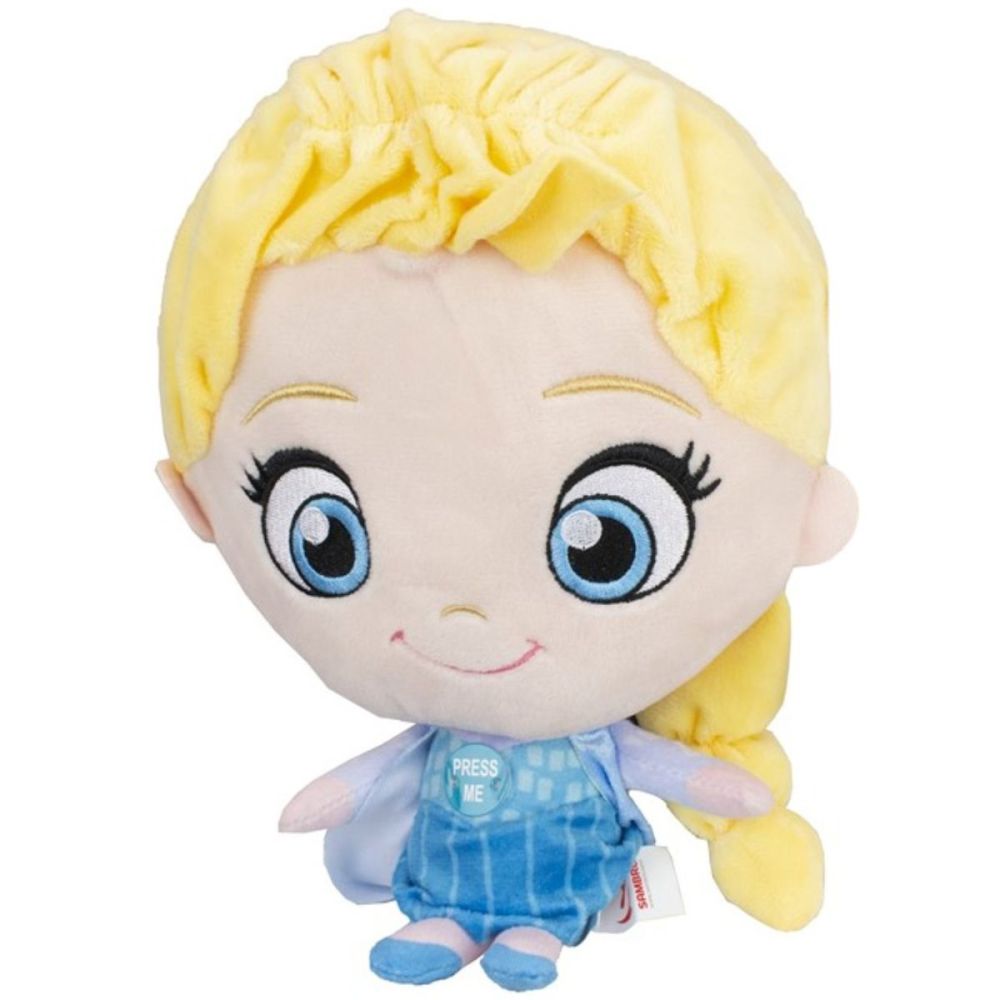 Jucarie de plus cu sunete Sambro, Elsa Frozen, 24 cm