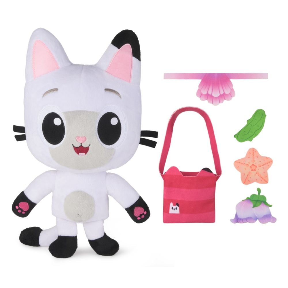 Jucarie de plus interactiva, Gabbys Dollhouse, Meow-Mazing Pandy Paws, 6073661