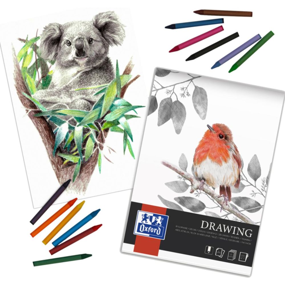 Bloc desen A4 Drawing, Herlitz, Oxford Colectia Artistic, 25 file