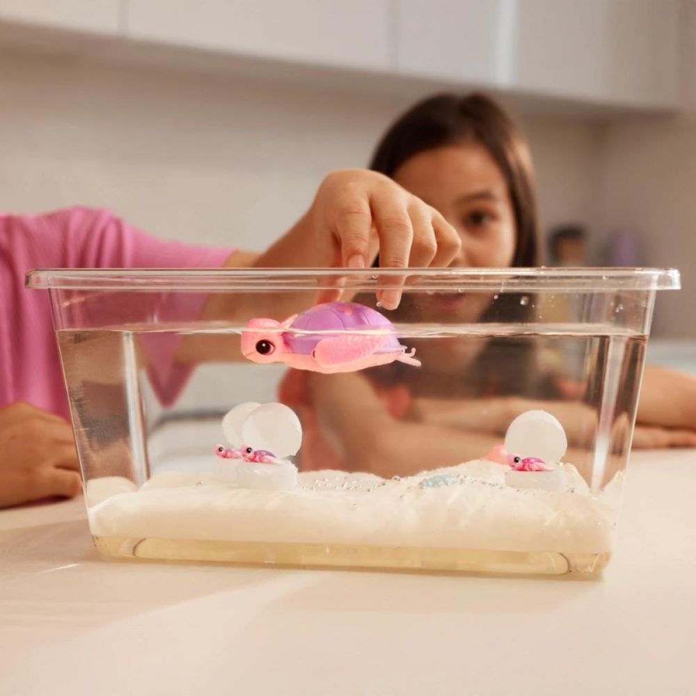 Set de joaca interactiv, Pets Alive, Mama testoasa si puii sai