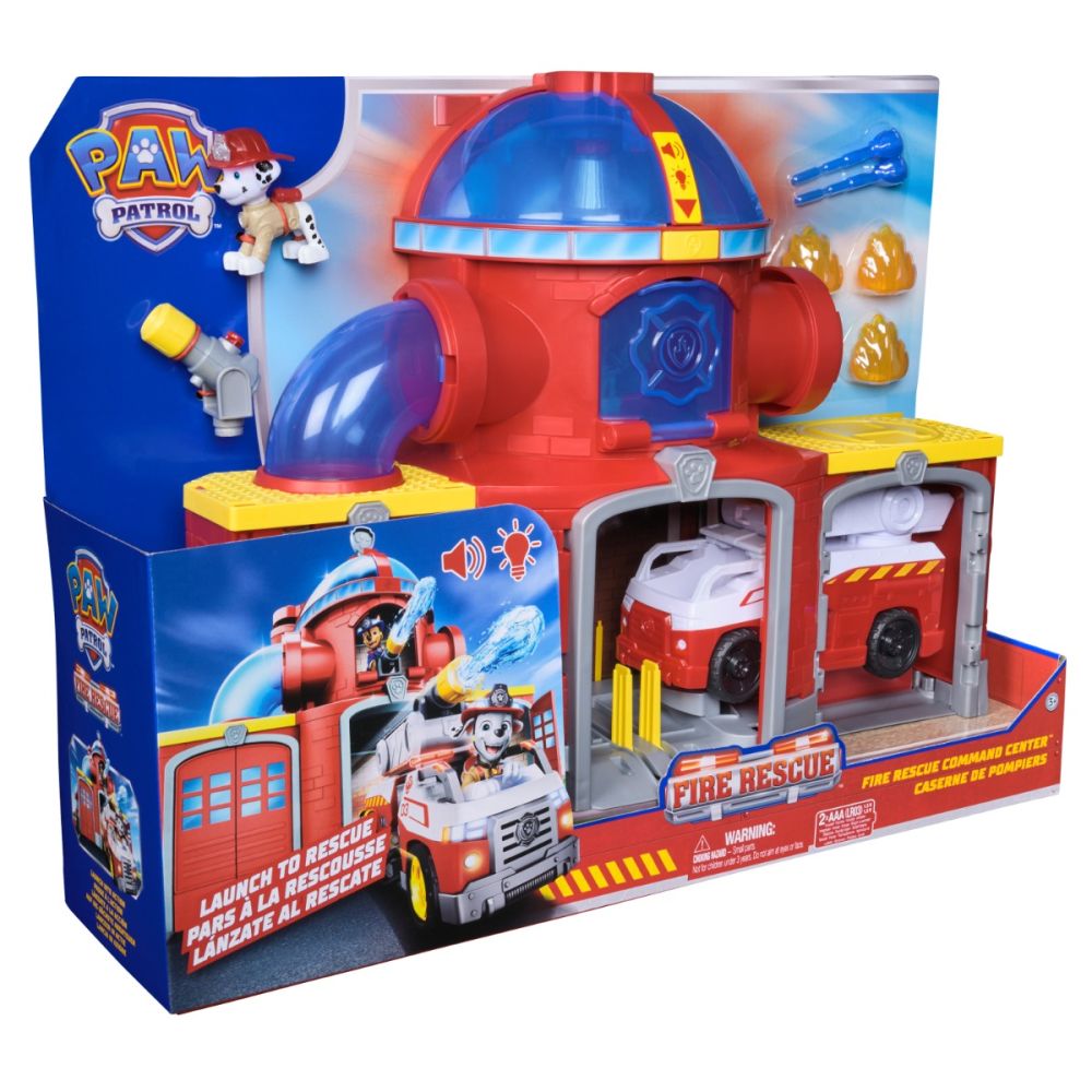 Set de joaca cu vehicul, Paw Patrol, Fire Rescue Command Centre, 6073760