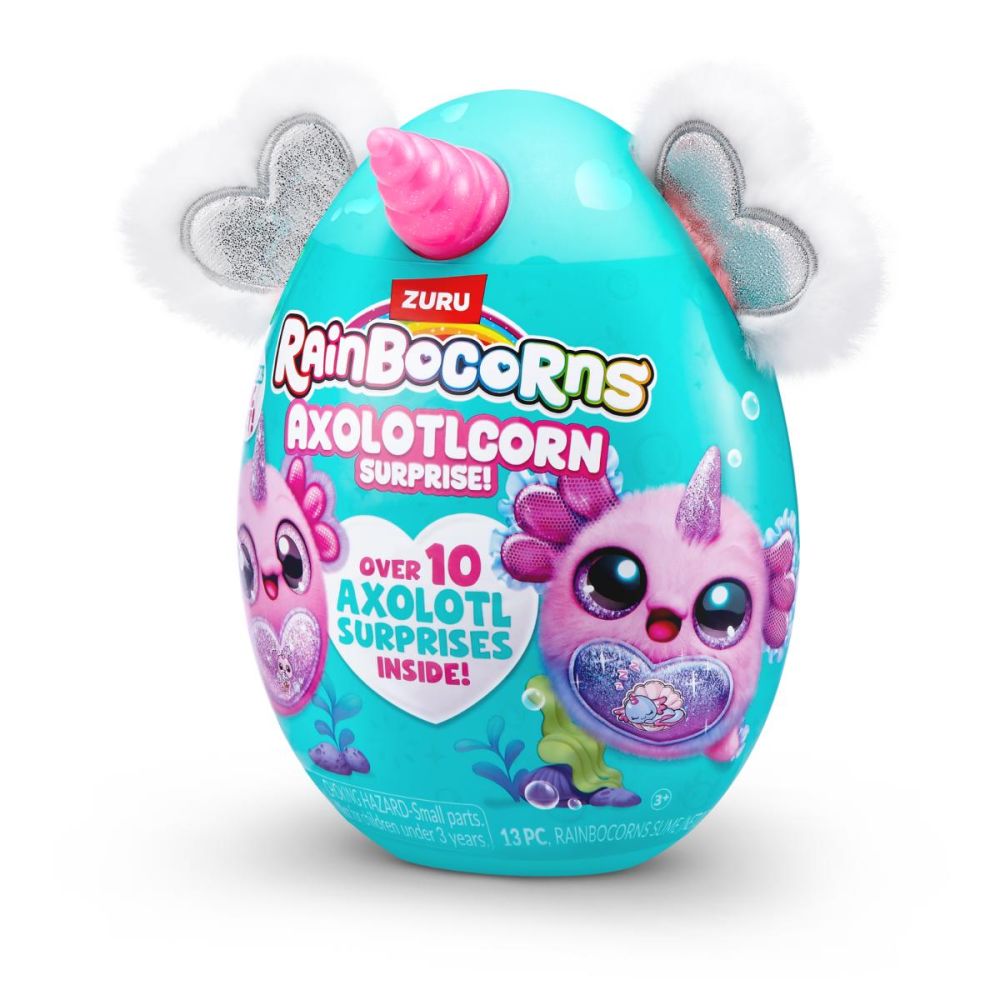 Jucarie de plus surpriza, Rainbocorns, Axolotlcorn, 10 surprize