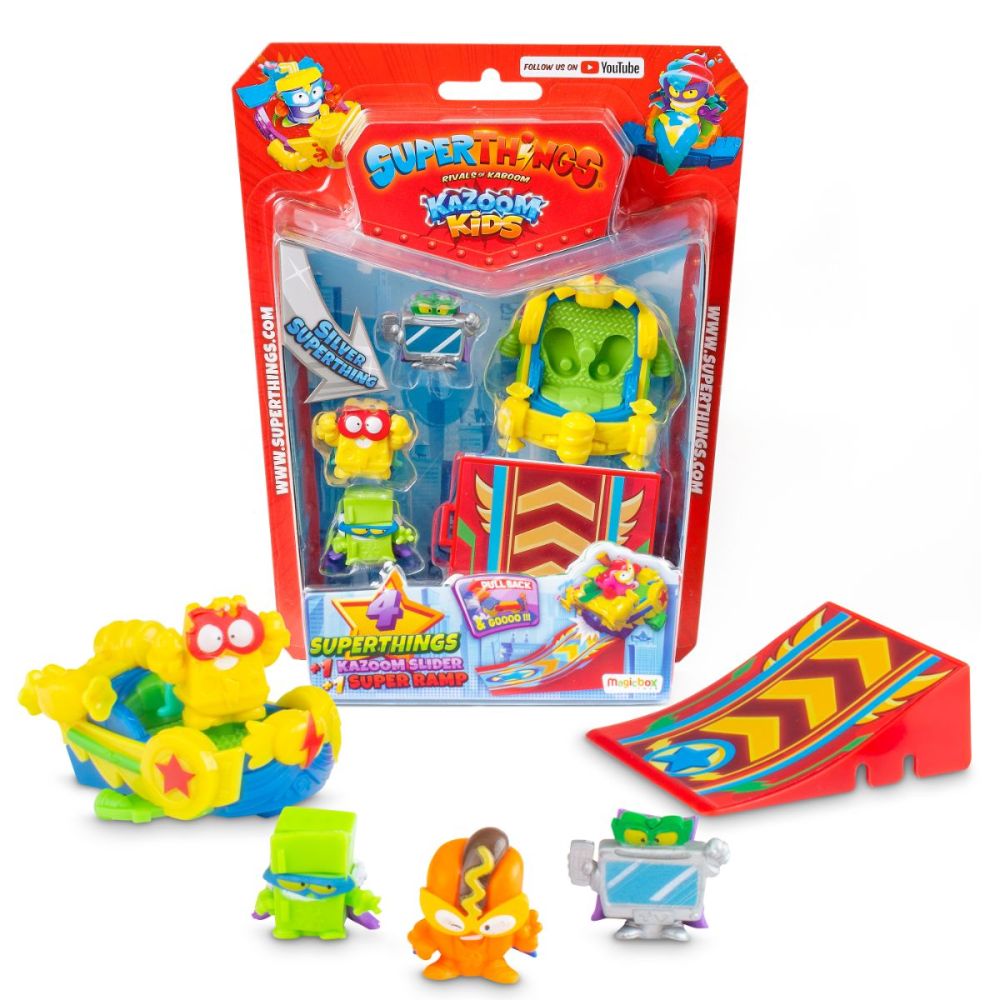 Set 4 figurine si accesorii, Superthings, Kazoom Kids | Noriel