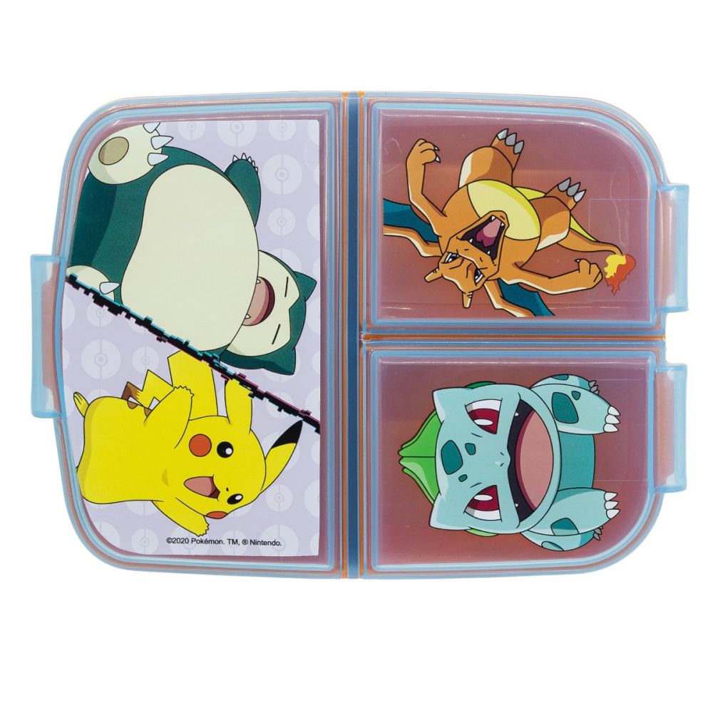 Caserola pentru pranz cu 3 compartimente, Pokemon
