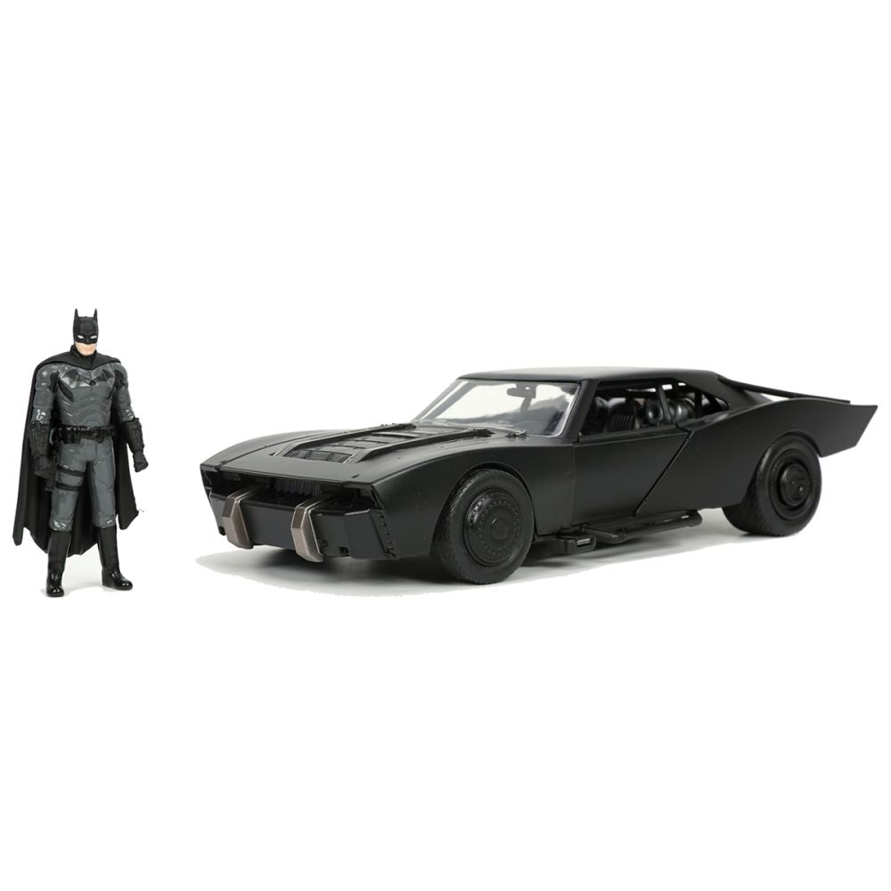 Set masina si figurina din metal, Jada, Batman si Batmobile 2022, 1:24
