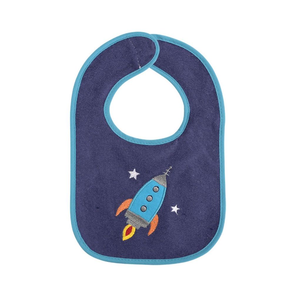 Set 7 bavete, Lorelli, bumbac si peva, 30 x 19 cm, inchidere cu banda velcro