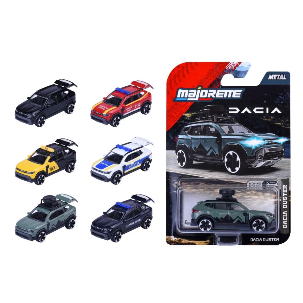 Masina din metal, Majorette, Dacia Duster, 1:64