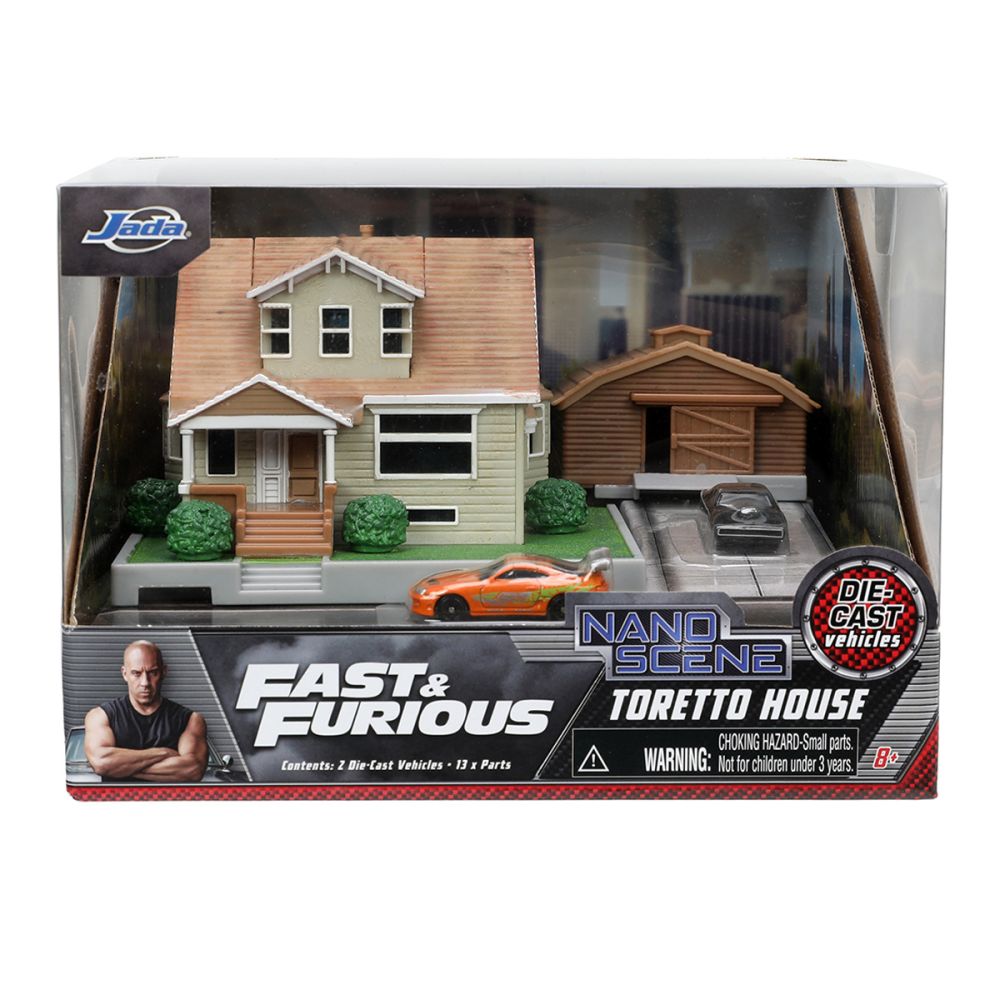 Set Casa lui Toretto si 2 masini, Jada, Fast and Furious
