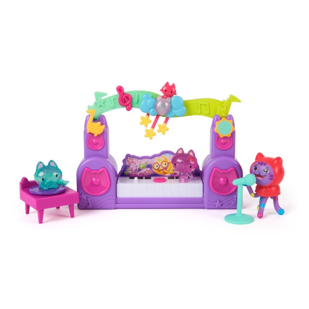 Set de joaca cu figurine, Gabbys Dollhouse, Paw-some Party Story, 12 piese, 6074118