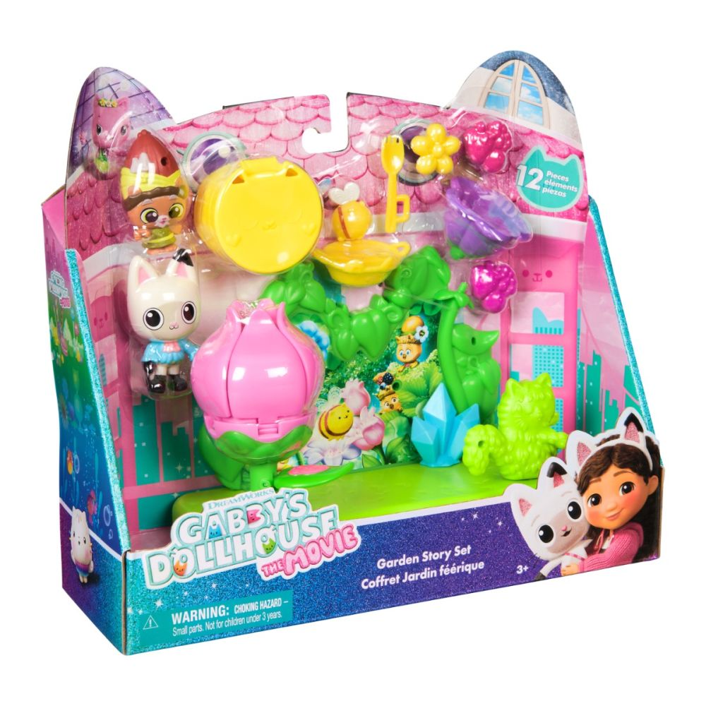 Set de joaca cu figurine, Gabbys Dollhouse, Garden Story, 12 piese, 6074117