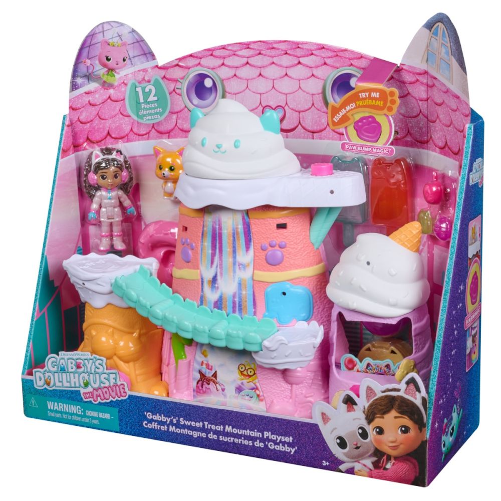 Set de joaca cu figurine, Gabbys Dollhouse, Sweet Treat Mountain