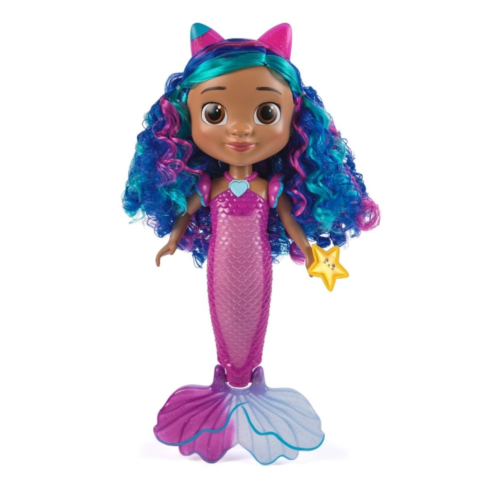 Papusa sirena, Gabbys Dollhouse, Sing and Shine Mermaid Gabby, 6074338