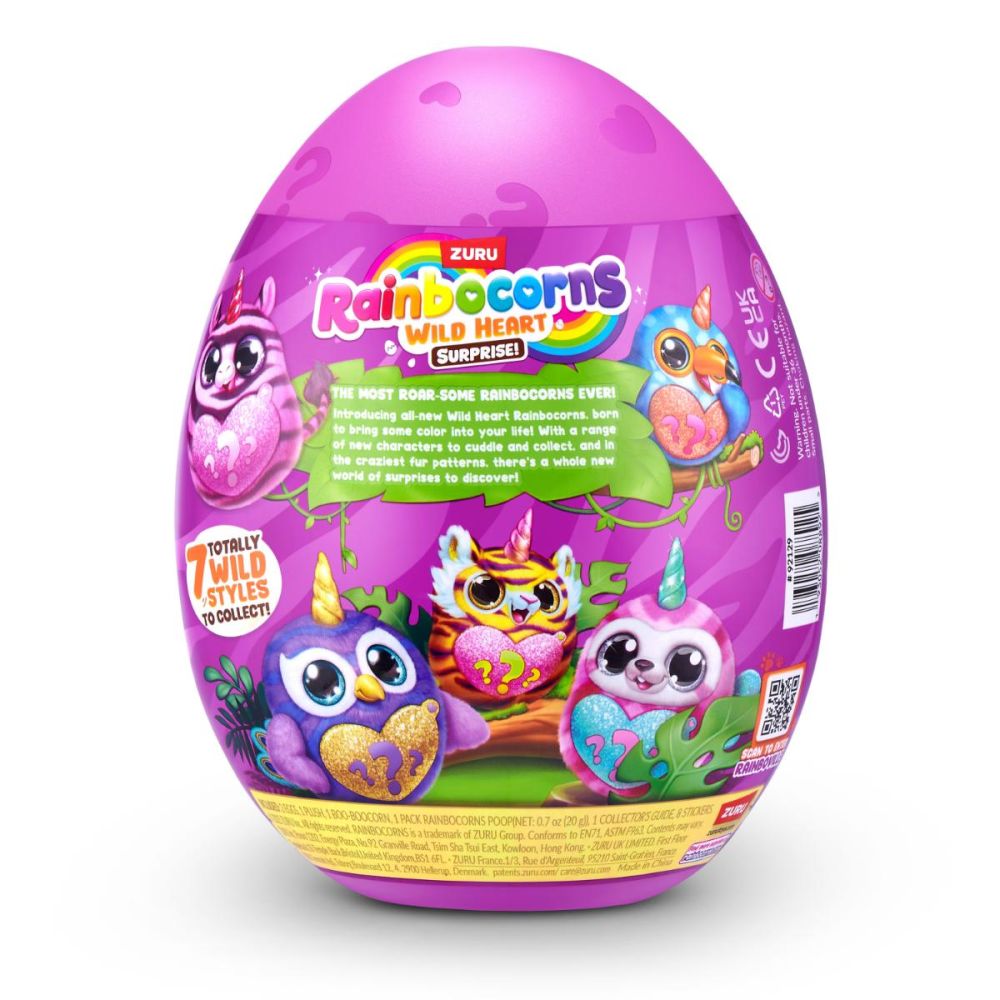 Jucarie de plus surpriza, Rainbocorns, Wild Heart, 10 surprize