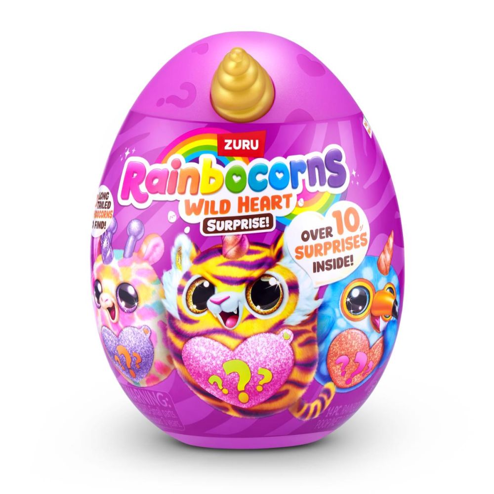 Jucarie de plus surpriza, Rainbocorns, Wild Heart, 10 surprize