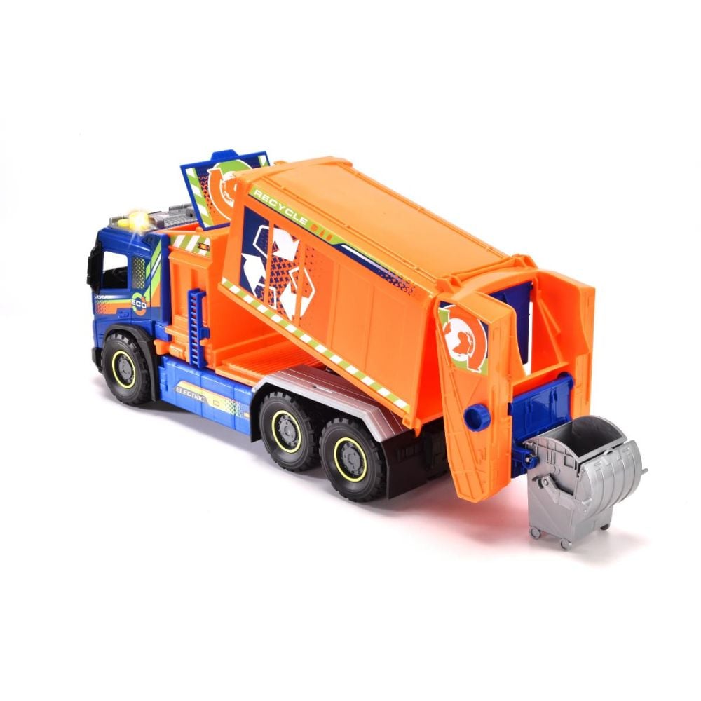 Masina de salubritate cu lumini si sunete, Dickie, Giant Garbage, Volvo
