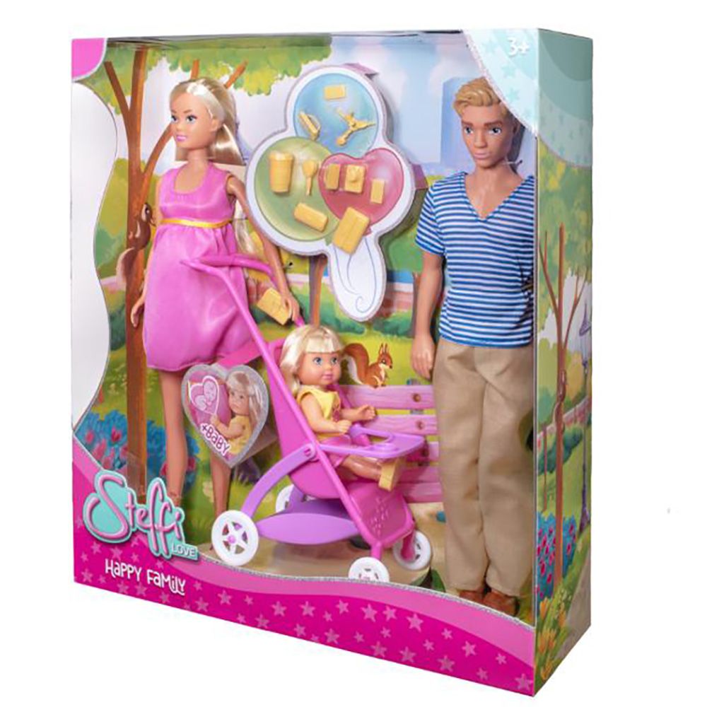 Set de joaca cu papusa, Steffi Love, Happy Family
