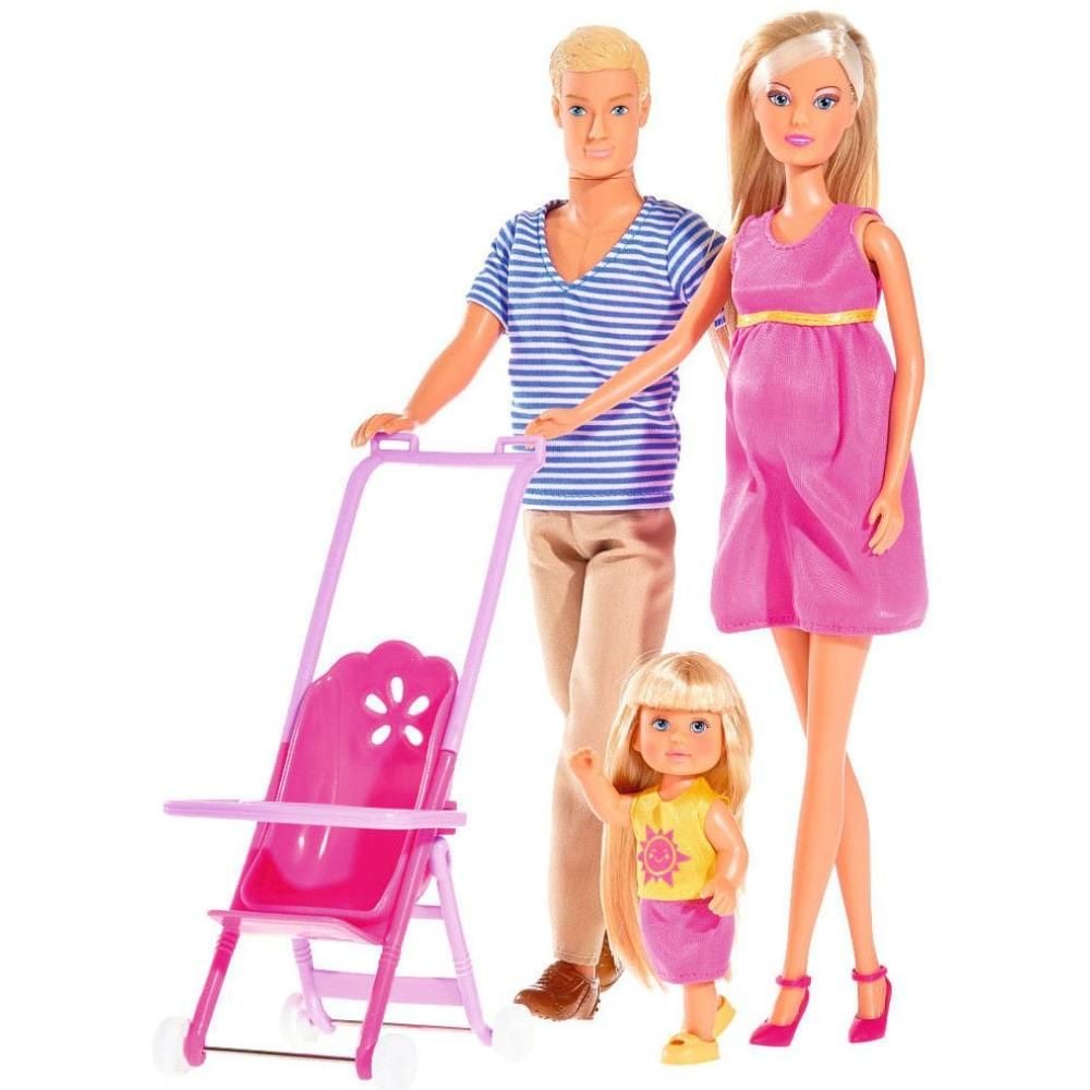 Set de joaca cu papusa, Steffi Love, Happy Family