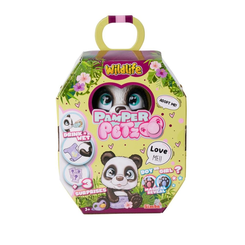 Panda cu accesorii, Simba, Wildlife, Pamper Petz