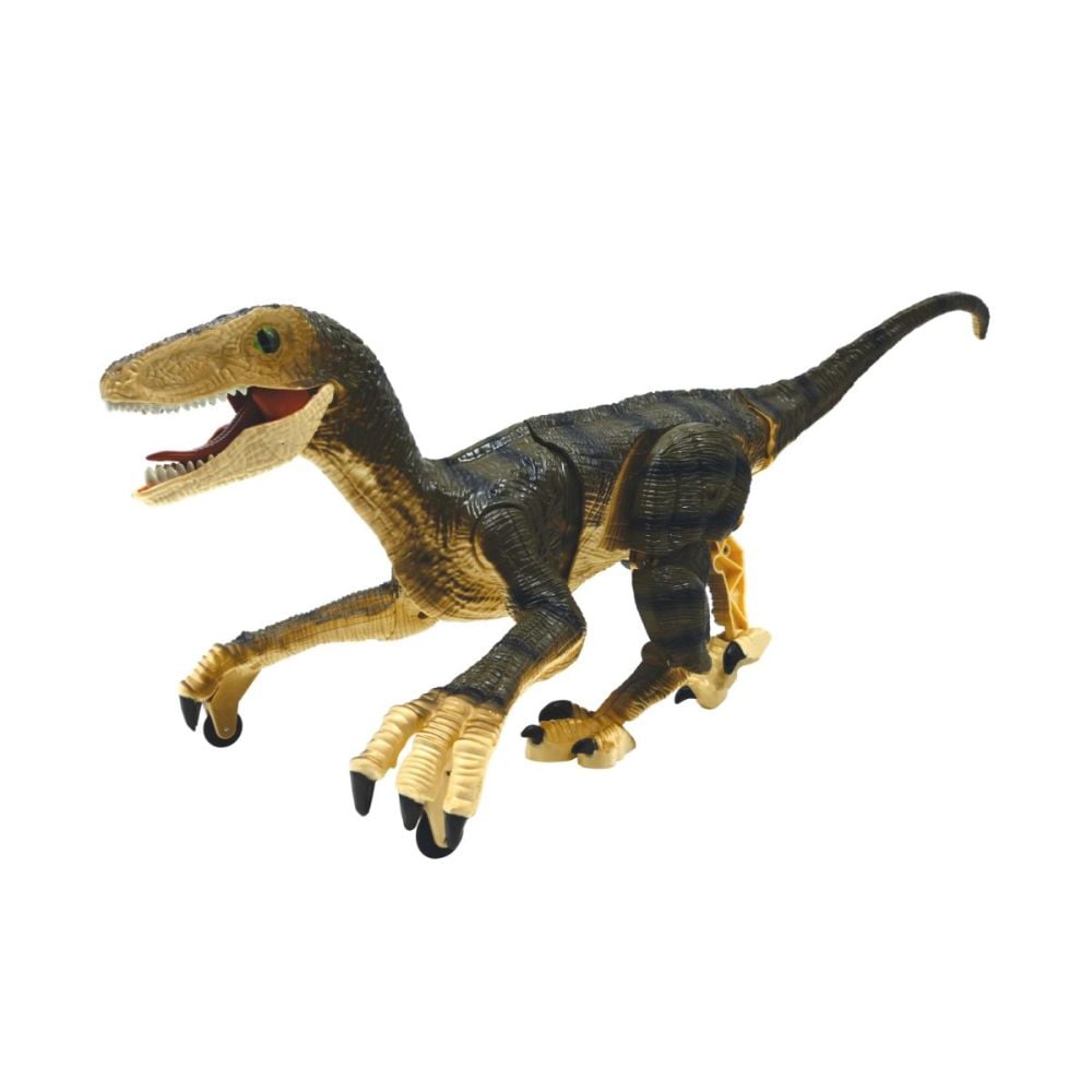Dinozaur cu telecomanda si efecte de sunet realiste, Lexibook, Velociraptor