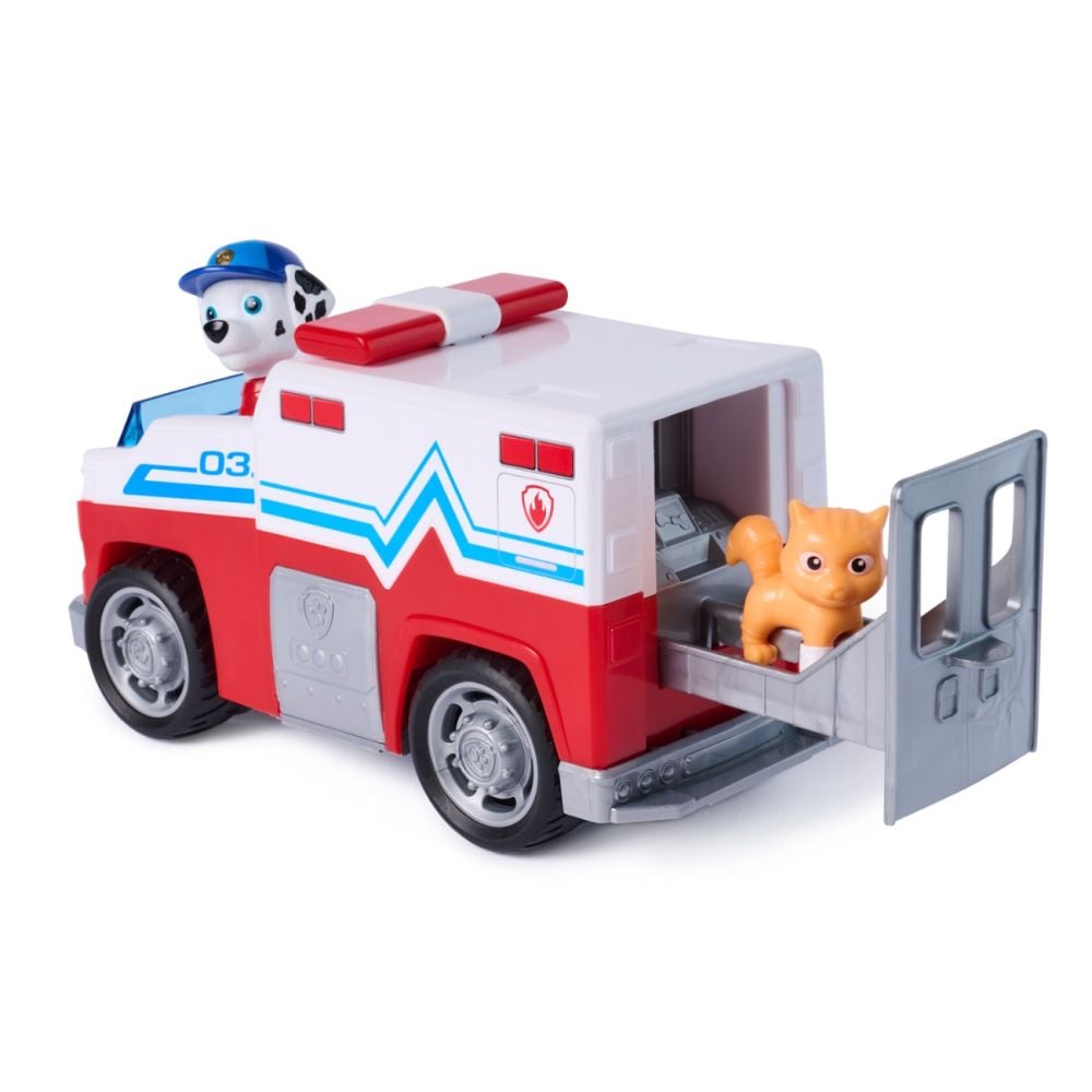 Set de joaca vehicul si figurine, Paw Patrol, Search and Rescue Responder, Marshall, 20155159